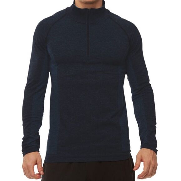 HPE Cross X seamless 1/4 zip in navy - Picture 1 of 7